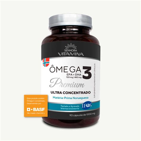 Ômega 3 Ultra Concentrado da Noruega TG 1200mg (90 cápsulas).